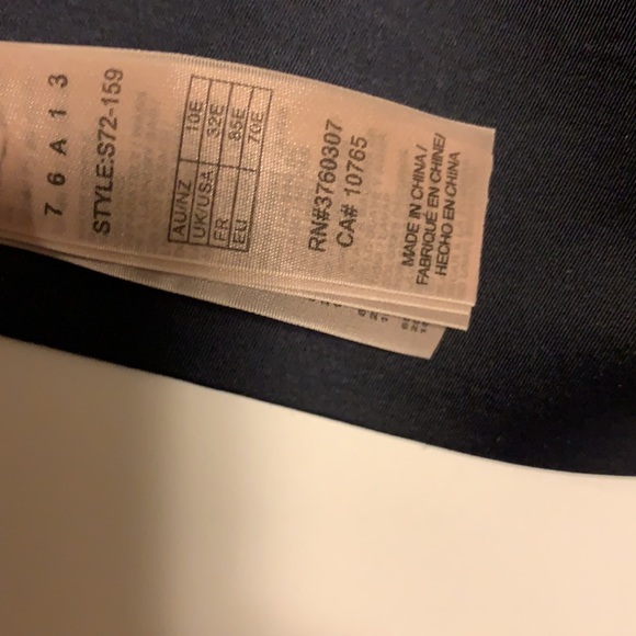 Stella McCartney Navy Blue and Golden Yellow Lace Bra - Women’s Size 32E / E32 - Picture 10 of 11